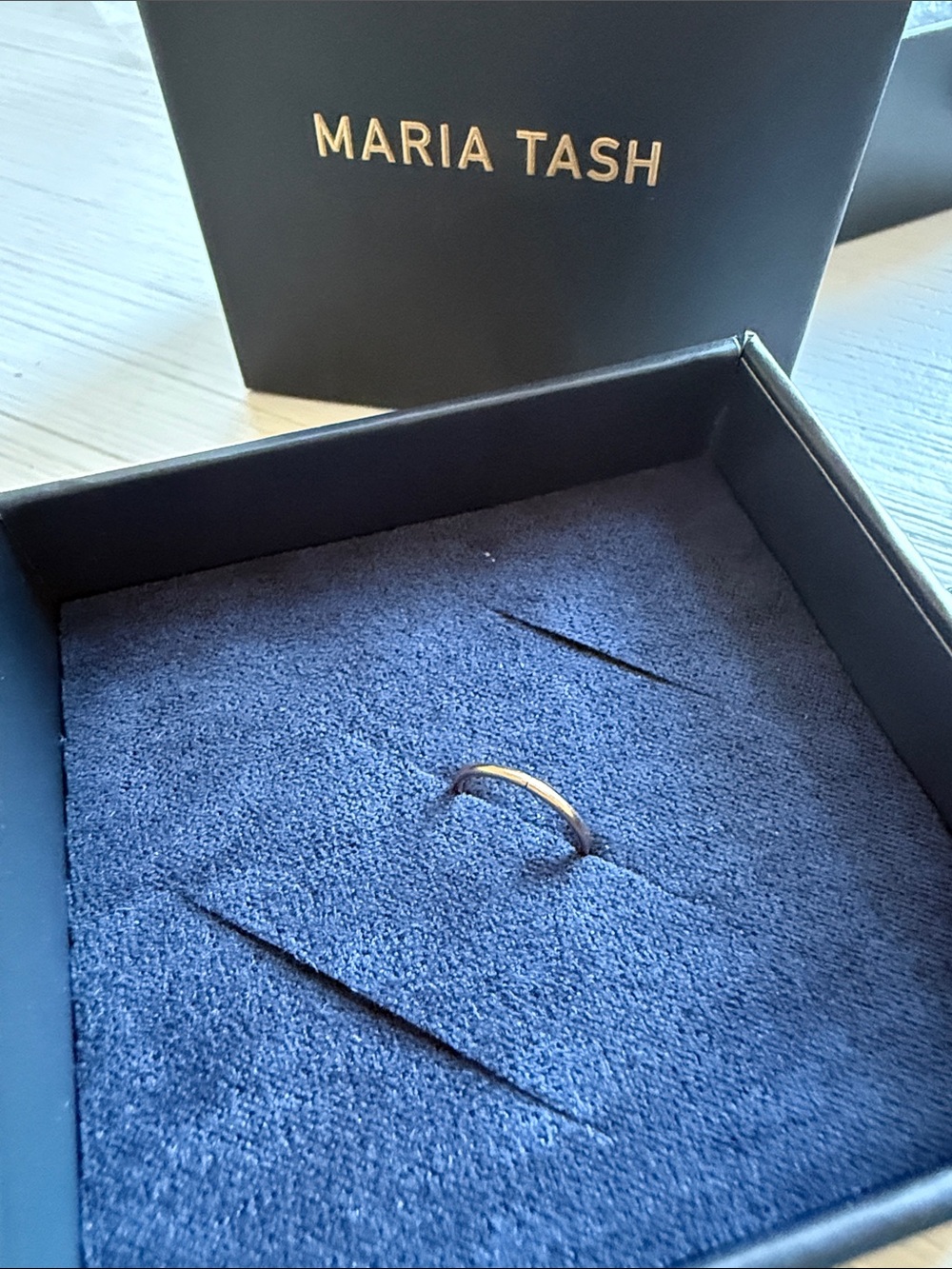 9.5mmMaria Tash rose gold hoop